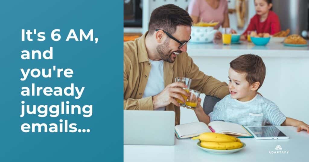 Picture this: It's 6 AM, and you're already juggling emails while making breakfast for the kids. Your partner needs help with school drop-offs, there's a crucial meeting at 9, and somehow you need to squeeze in grocery shopping before dinner. Sound familiar? Ways to Reduce Stress article for Men by Adaptafy.