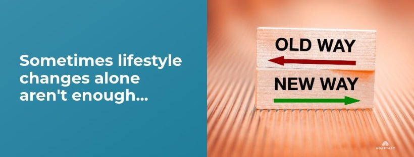 Sometimes lifestyle changes alone aren't enough to address hormone-related weight challenges. Medical interventions can play a crucial role when hormonal imbalances significantly impact weight management efforts. Can Hormones Affect Weight Loss article for Men by Adaptafy.