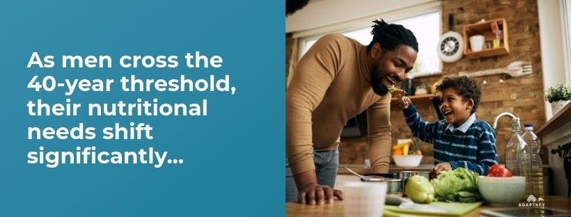 As men cross the 40-year threshold, their nutritional needs shift significantly. A well-crafted diet becomes essential for maintaining steady energy levels and supporting metabolic health. Diet for High Cortisol article for Men by Adaptafy.