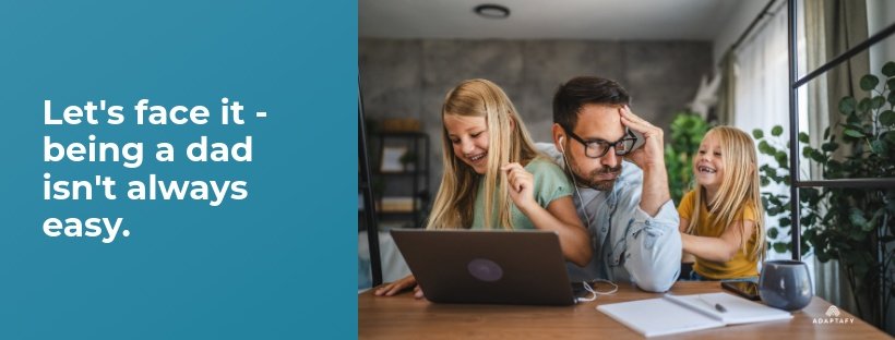 Let's face it - being a dad isn't always easy. Those moments when your toddler throws a tantrum in the grocery store or your teenager slams their bedroom door can really test your patience. Your heart races, your muscles tense, and you feel that familiar wave of stress washing over you. Calm Your Nerves for Men article by Adaptafy.